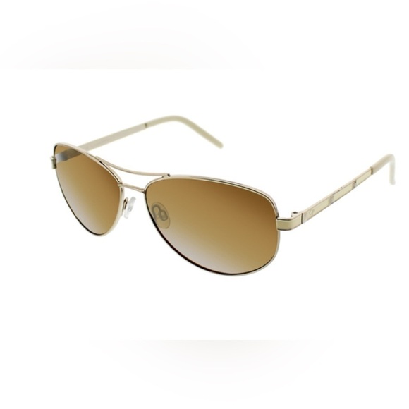 Accessories - Precision 799 Aviator Sunglasses Gold Metal Frame with Brown Polarized Lenses
